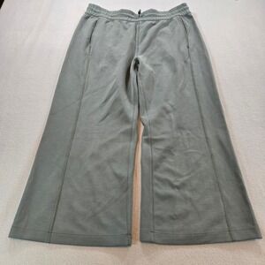 Lululemon Ribbed Wide Leg High Rise Pants Sage Green LW6CLLS Size 14